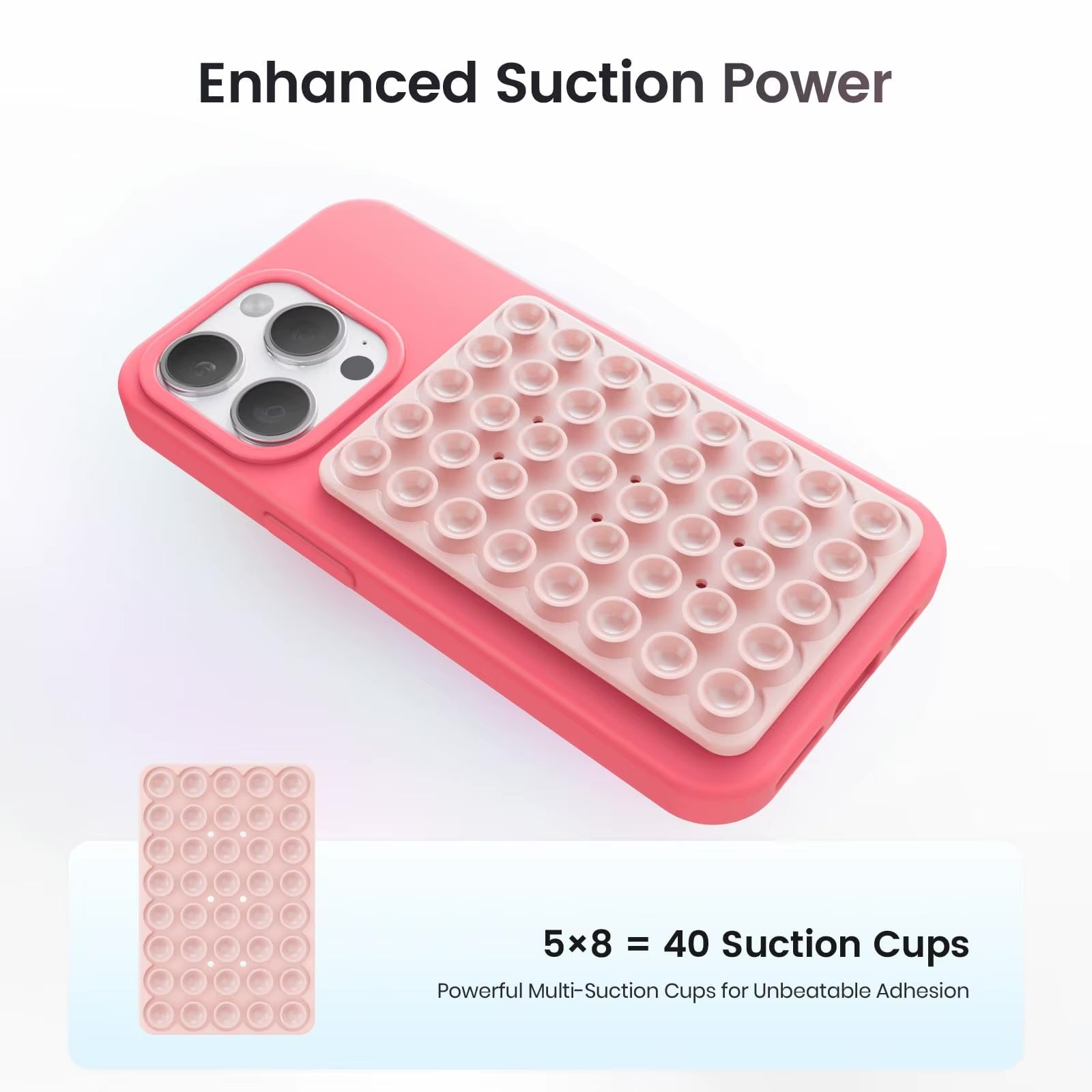 Sticky Grip Silicone Suction Case Secure, Non-Slip Mount for iPhone deideas