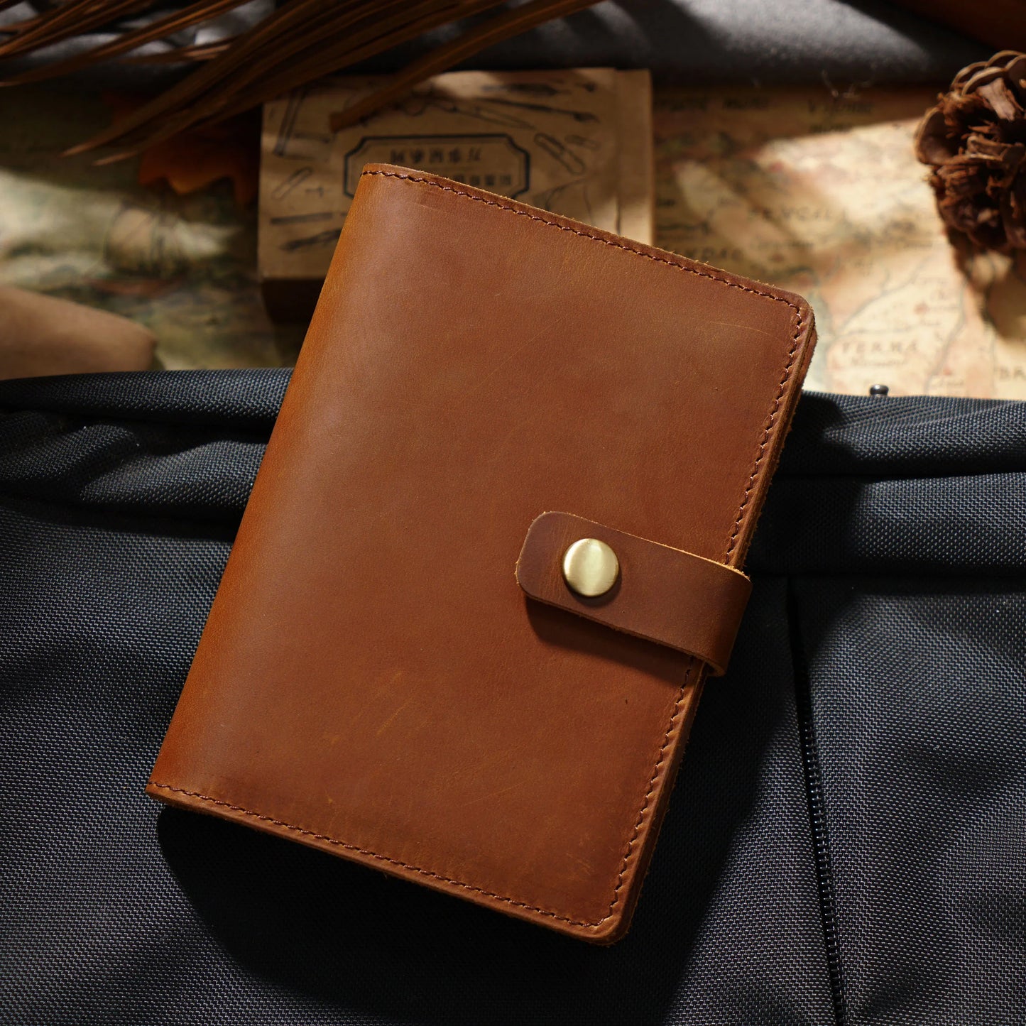 VoyagePact Leather Passport Holder & Travel Organizer