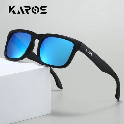 Square Polarized Sunglasses - UV400, PC Frame, Mirror Lens, 6 Colors, Unisex