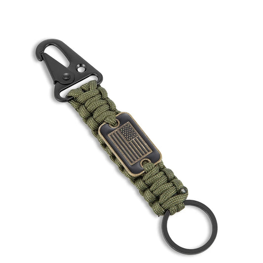 Freedom Clip USA Flag Paracord Keychain deideas
