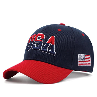 American Flag Baseball Cap, Snapback & Mesh Styles