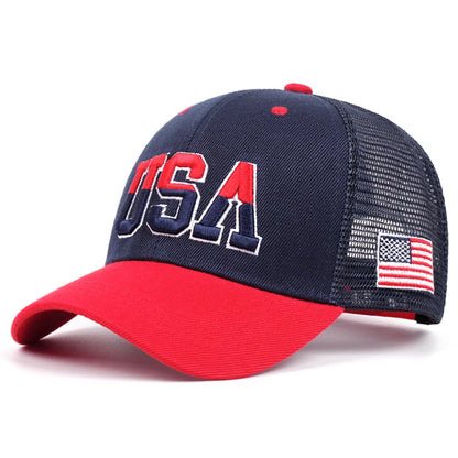 American Flag Baseball Cap, Snapback & Mesh Styles