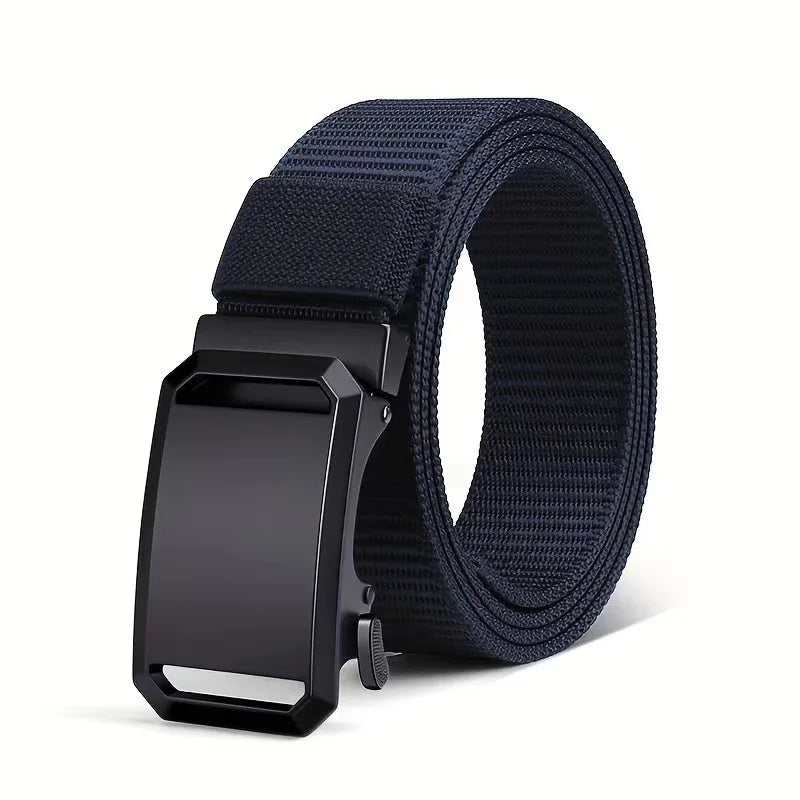Canvas Tactical Belt - Automatic Buckle, 3.8cm, 125cm, 6 Colors, Unisex