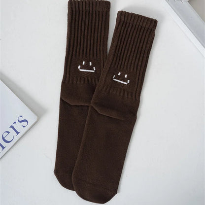Cotton Crew Socks – Soft Blend Mid-Tube, Unisex 35-44