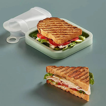 Portable Silicone Lunch Box  Sandwich & Snack Container deideas