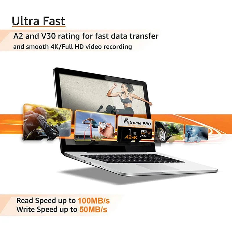 TF SD Card 2TB High Capacity Speed Mobile Storage Flash Memory deideas