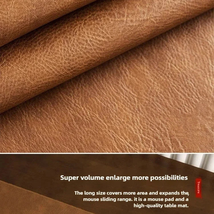 Retro Large Mouse Pad – Waterproof, Non-Slip PU Suede Desk Mat for Computer & Gaming deideas