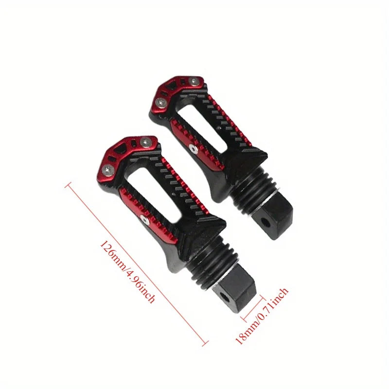 Estriberas traseras de aluminio CNC para Kawasaki KLR 650 – Estriberas universales para motocicleta