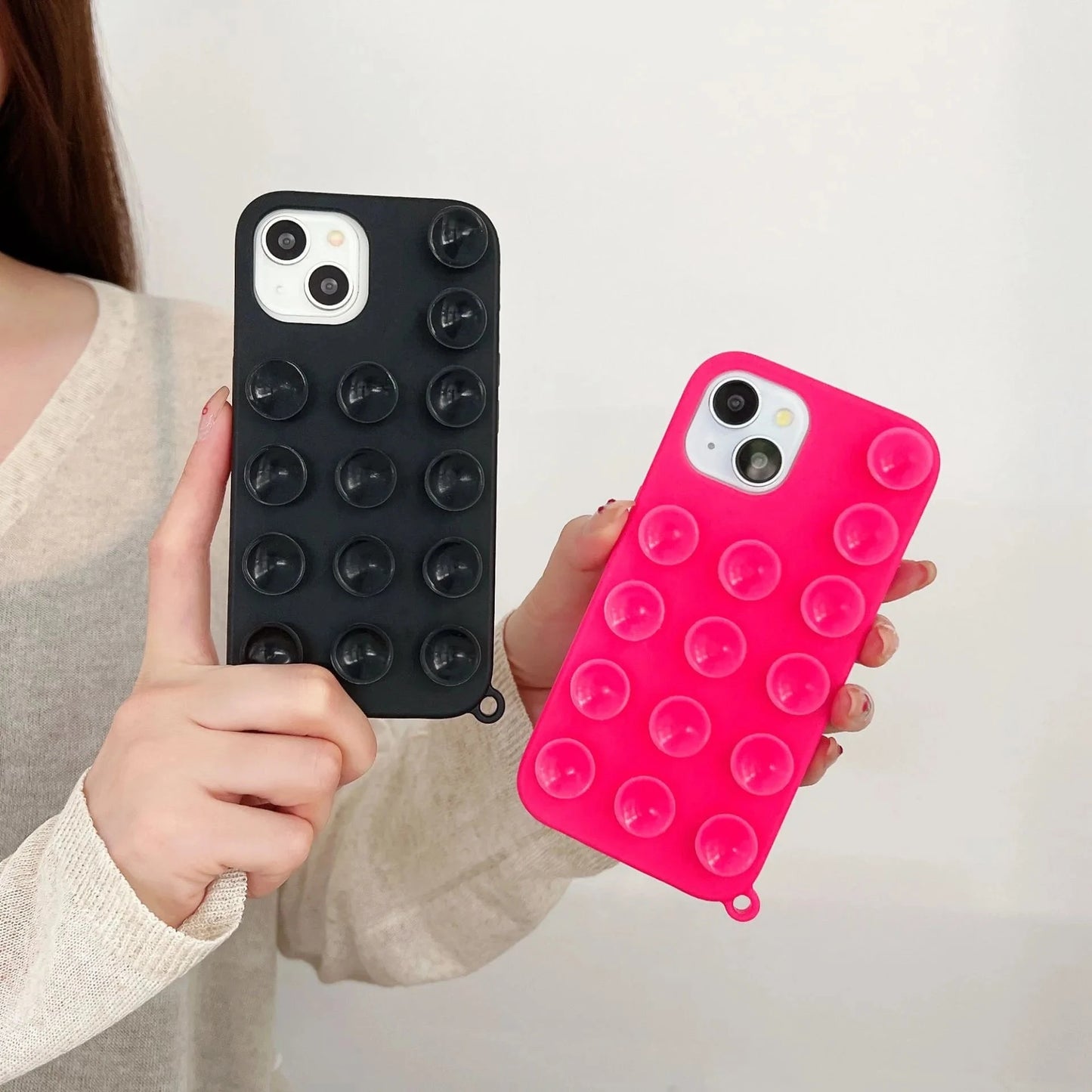 Phone Case Soft Silicone Holder for iPhone 16/15/14 deideas