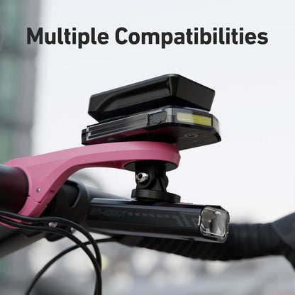 Bike Computer & GPS Mount S2 – Action Camera & Headlight Bracket (Black / Pink / Blue)