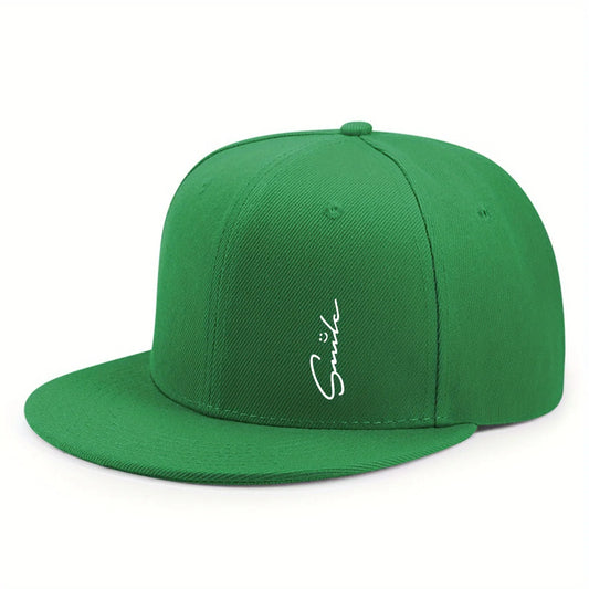 Bloom - Gorra de béisbol con cara sonriente, visera plana, unisex, 15 colores