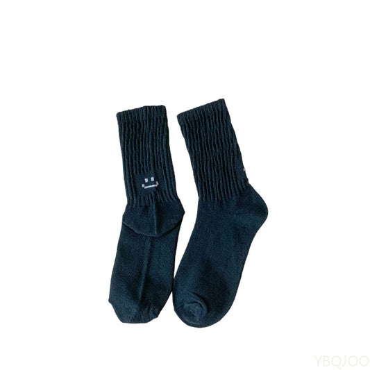 Crew Socks 5-Pack – Mixed Solid Colors | Soft, Breathable & Effortlessly Chic (Unisex)