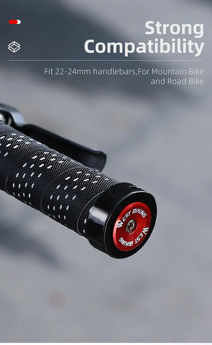 Aluminum Alloy Handlebar Bar End Plugs - 6061, Mechanical Expansion, 8 Colors
