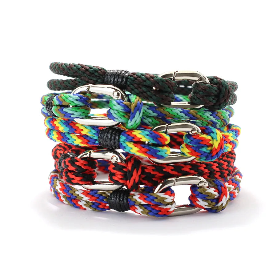 Novel Men String Bracelet Handmade Ethnic Cord Outdoor Sports Cycling Accessories Multiple Colors Sizes Perfect Gift For Him deideas