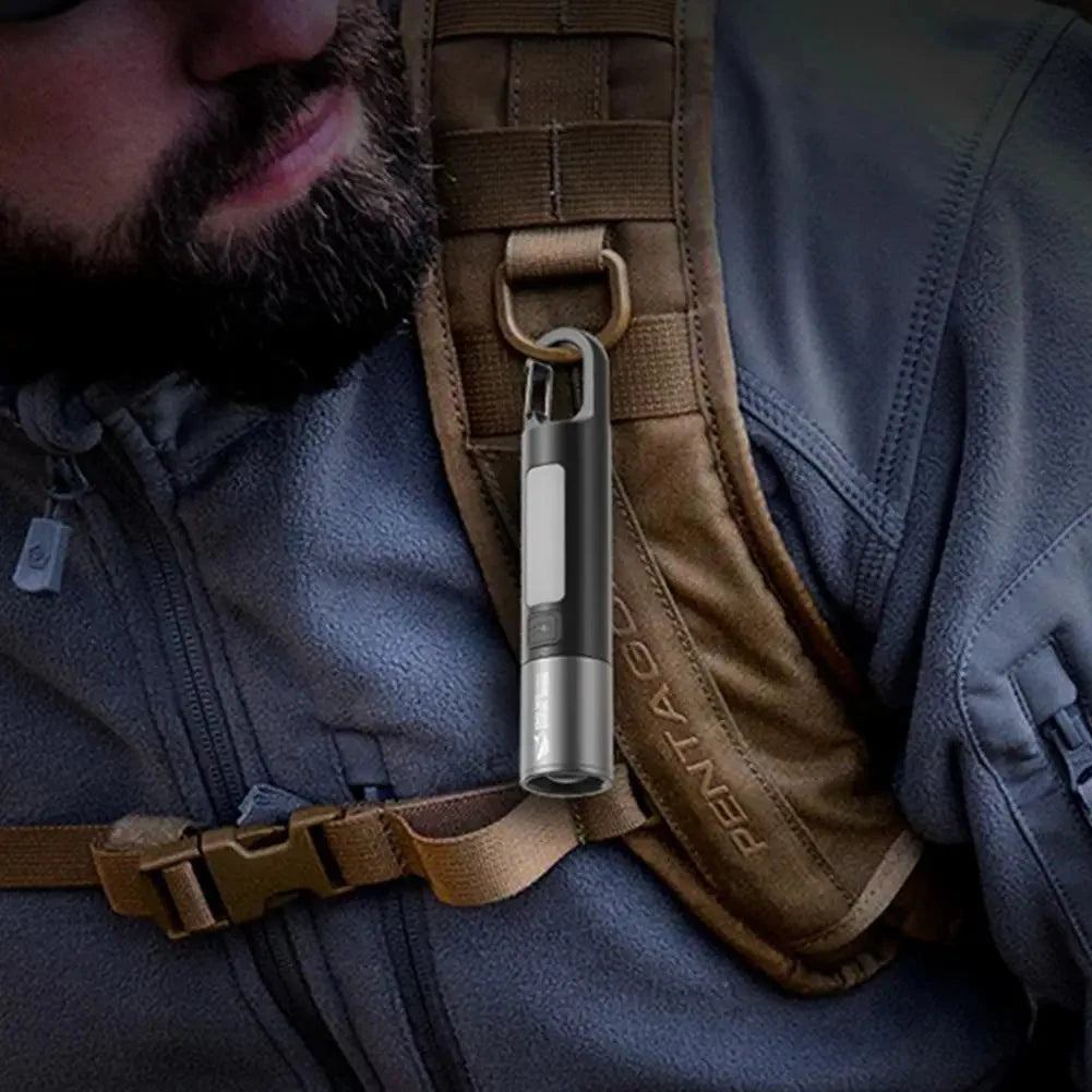 Waterproof USB Rechargeable LED Flashlight with Bicycle Stand deideas