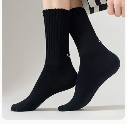 Cotton Crew Socks – Soft Blend Mid-Tube, Unisex 35-44