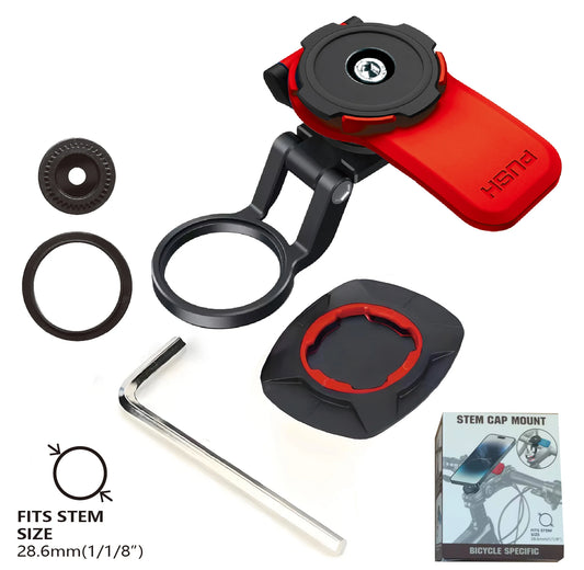 Soporte de teléfono para motocicleta con amortiguador antivibraciones, soporte universal para manillar para iPhone y Android