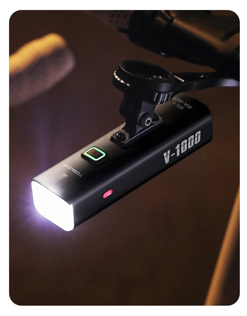 Rechargeable Bike Light - Up to 1500 Lumens, IPX6, 4800mAh, USB, 6 Models