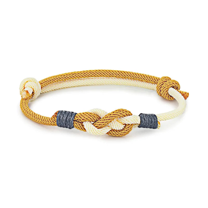 Lucky Knot Rope Bracelet - Adjustable, Unisex