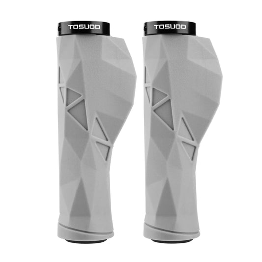 Puños ergonómicos para manillar de bicicleta - Aluminio + Goma, 13,5cm, 184g/par, 2 Colores