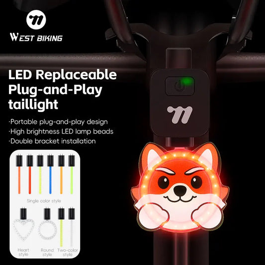 Luz trasera LED DIY - Barra de luz reemplazable, recargable tipo C