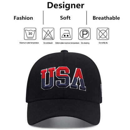 American Flag Baseball Cap, Snapback & Mesh Styles