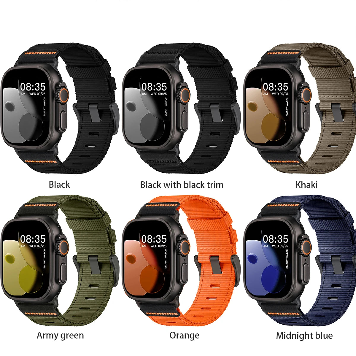 Nylon Apple Watch Band, 38–49mm Adjustable