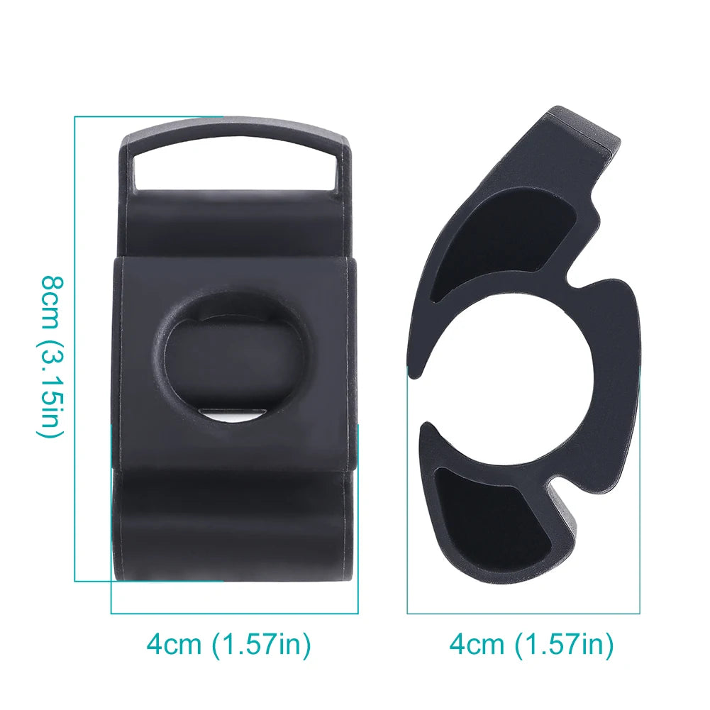 Silicone Bike Watch Mount - Universal Handlebar Holder, 22-35mm, Smartwatch Compatible