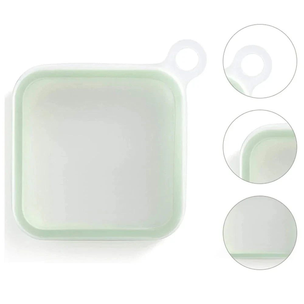 Portable Silicone Lunch Box  Sandwich & Snack Container deideas