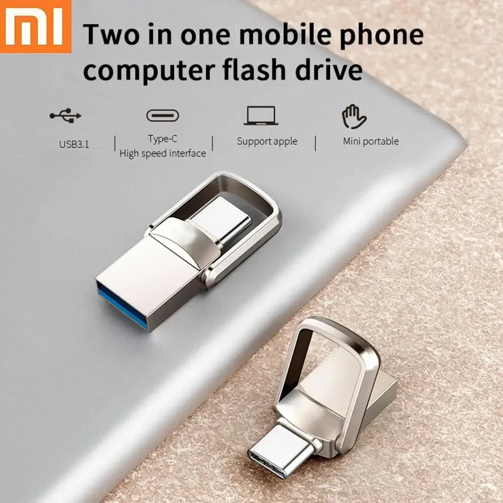 Xiaomi USB Flash Drive 1TB 2TB USB 3.0 High Speed Car Electronic Accessory Adapter Plug Play Video Large Storage Flash Drive deideas