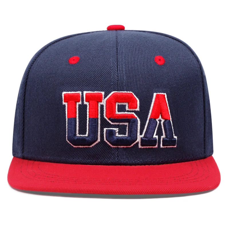 American Flag Baseball Cap, Snapback & Mesh Styles