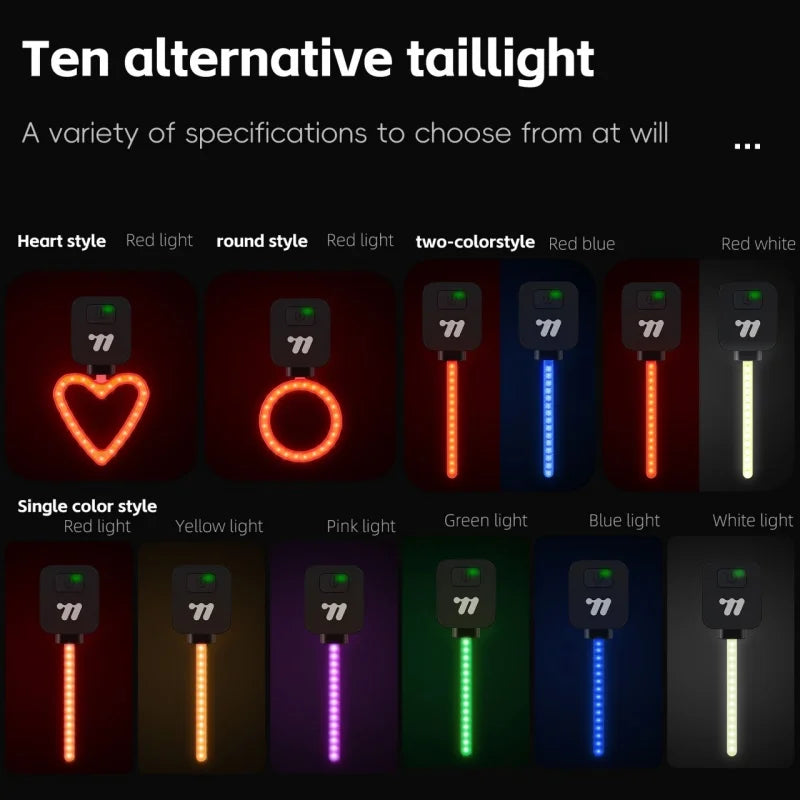 LED Rear Taillight – Rechargeable Plug & Play Bicycle Light