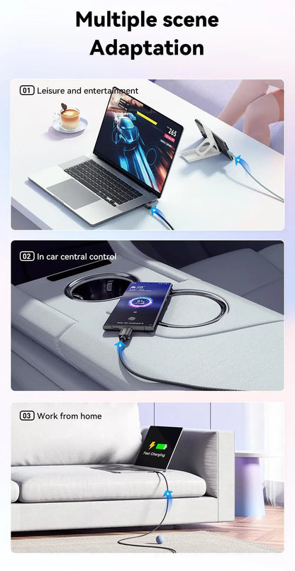 USB-C to USB-C Cable 100W - 5A Fast Charging, Braided