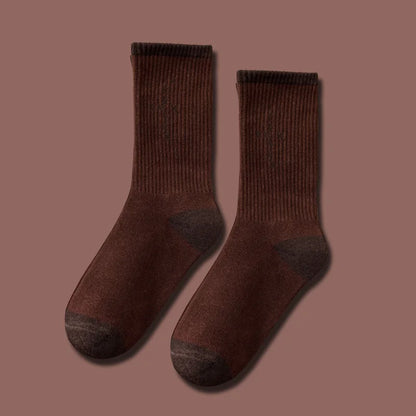 Chicago Street Crew Socks – Bold Letter Pattern, Cotton Blend