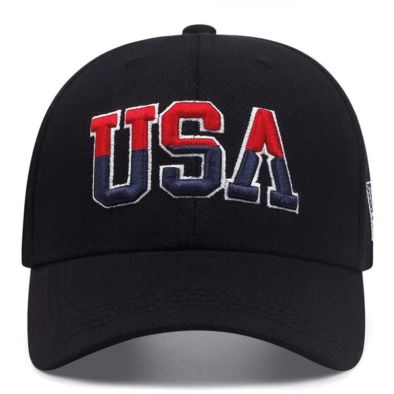 American Flag Baseball Cap, Snapback & Mesh Styles