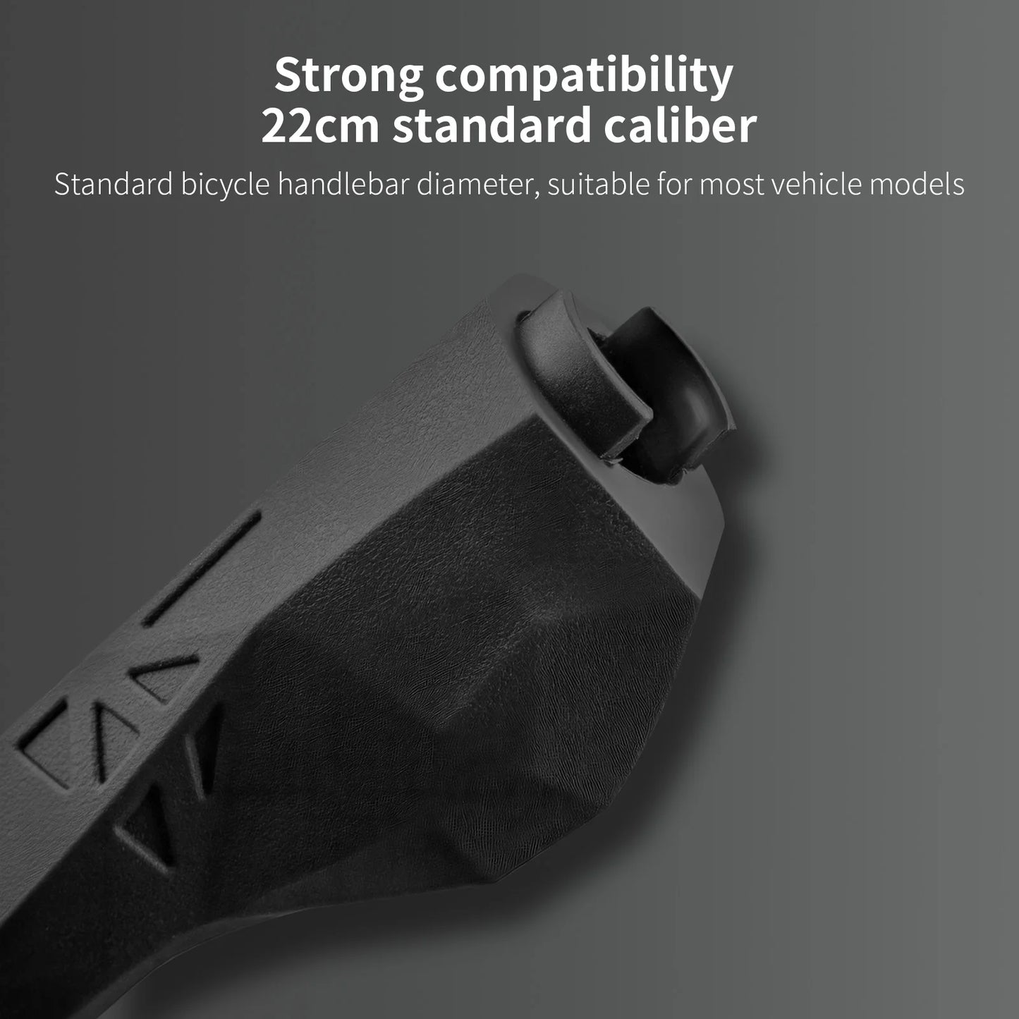 Ergonomic Bike Handlebar Grips - Aluminum + Rubber, 13.5cm, 184g/pair, 2 Colors