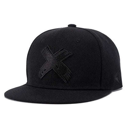 Hat Snapback Cap X Logo Casual Spring & Autumn Hip-Hop Style deideas