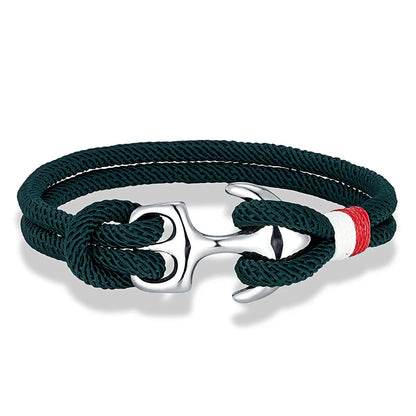 Nautical Survival Bracelet  Dual Rope with Stainless Steel Anchor deideas