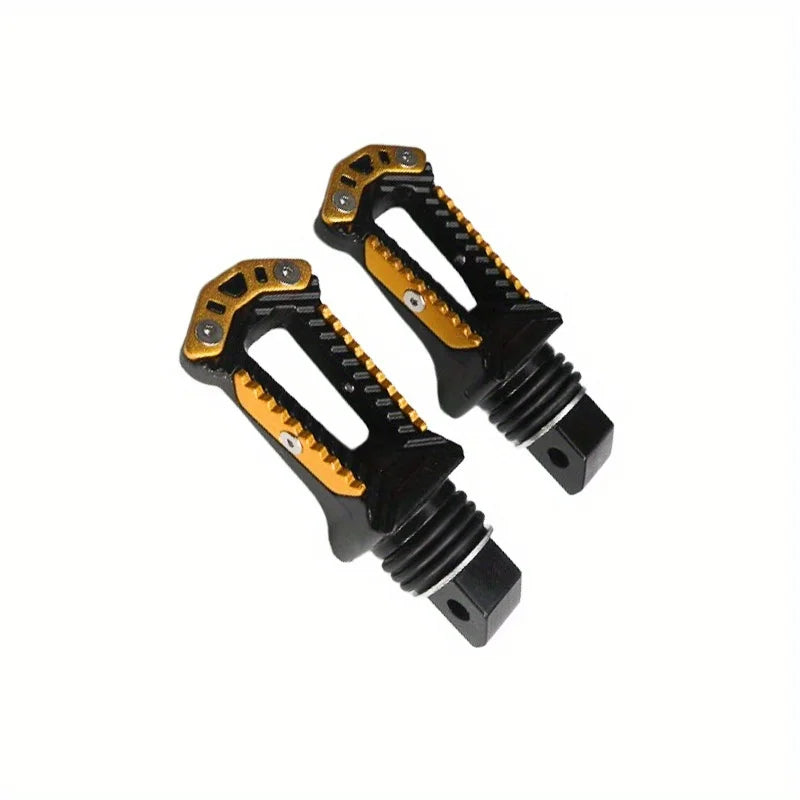 Estriberas traseras de aluminio CNC para Kawasaki KLR 650 – Estriberas universales para motocicleta