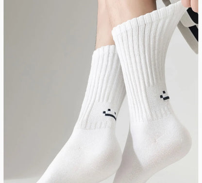 Cotton Crew Socks – Soft Blend Mid-Tube, Unisex 35-44