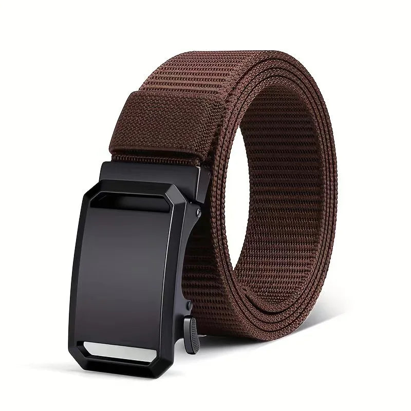 Canvas Tactical Belt - Automatic Buckle, 3.8cm, 125cm, 6 Colors, Unisex