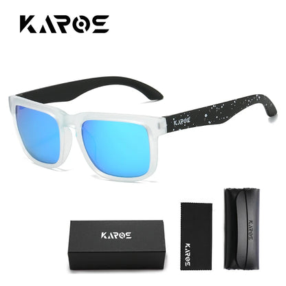 Square Polarized Sunglasses - UV400, PC Frame, Mirror Lens, 6 Colors, Unisex