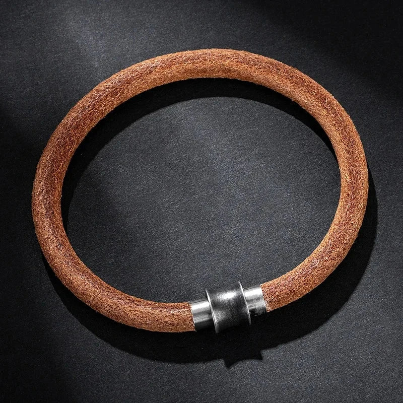 Refined Drive Minimalist Leather Bracelet for Him deideas