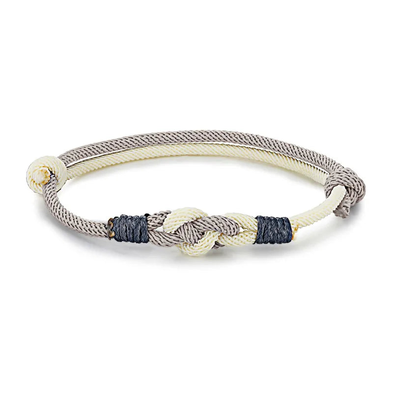Lucky Knot Rope Bracelet - Adjustable, Unisex