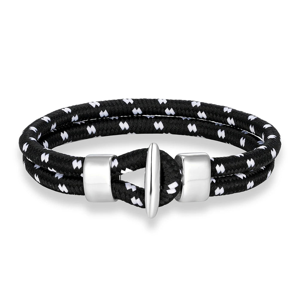 Nautical Rope Bracelet – Stainless Steel Magnetic Clasp | Men & Women