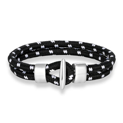 Nautical Rope Bracelet – Stainless Steel Magnetic Clasp | Men & Women