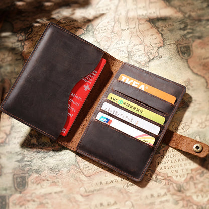 VoyagePact Leather Passport Holder & Travel Organizer