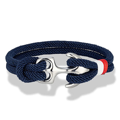 Nautical Survival Bracelet  Dual Rope with Stainless Steel Anchor deideas