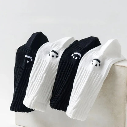 Cotton Crew Socks – Soft Blend Mid-Tube, Unisex 35-44