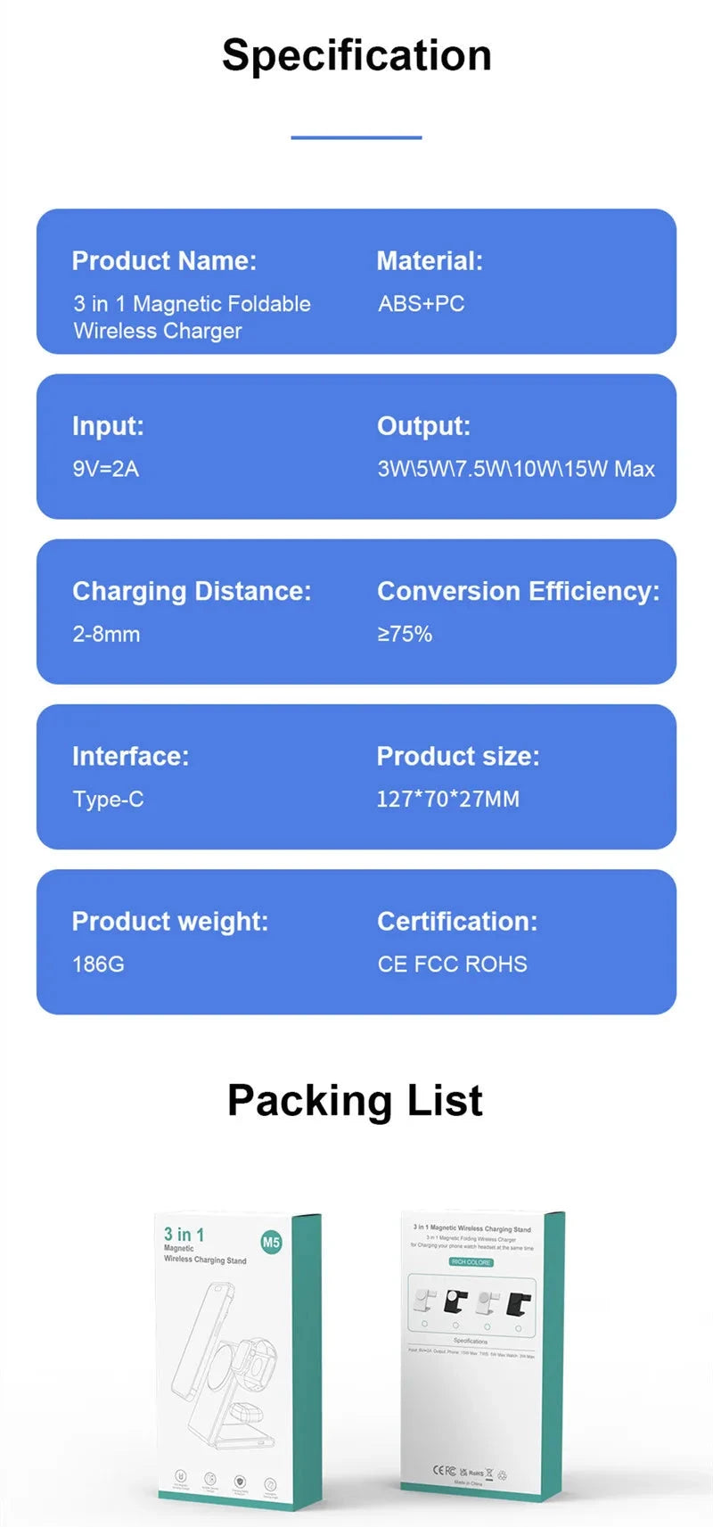 Quick 3 in 1 Wireless Charger for iPhone, AirPods and Apple Watch deideas